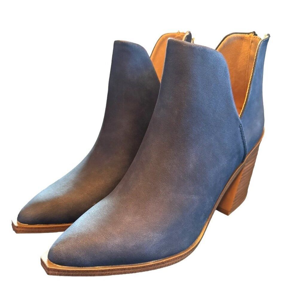 Kathemoi Blue Ankle Boots Women's 5.5‎ NWB